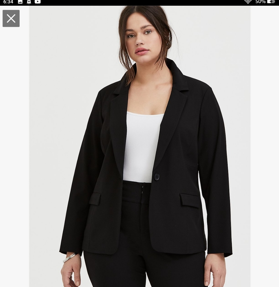 Black blazer  front bottom and sides pockets